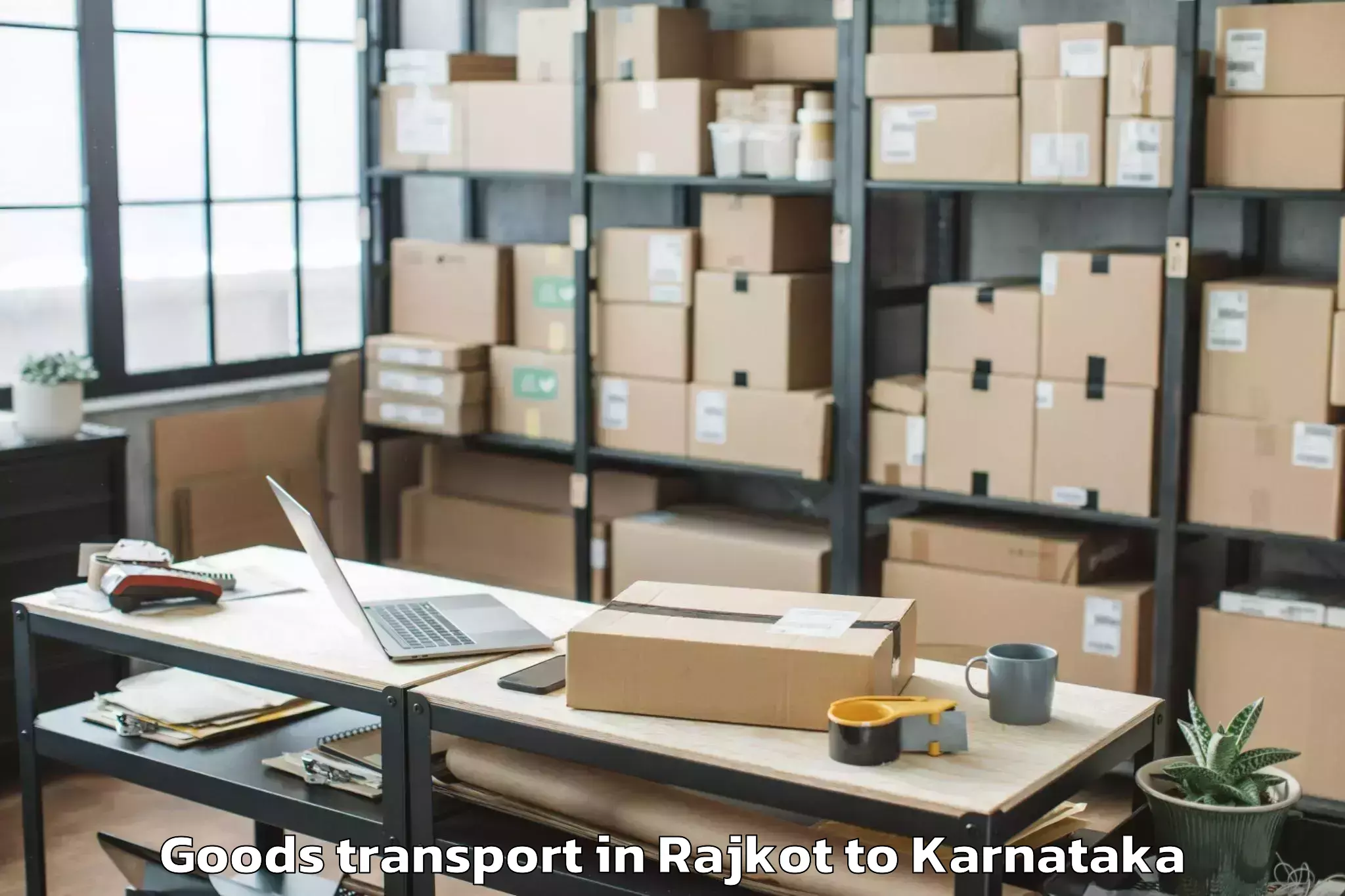 Quality Rajkot to Abhilashi University Kolar Goods Transport